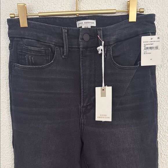 Good American- Good Legs-skinny sculpting blackWash Skinny Jeans- Size 6-12 - Picture 2 of 8